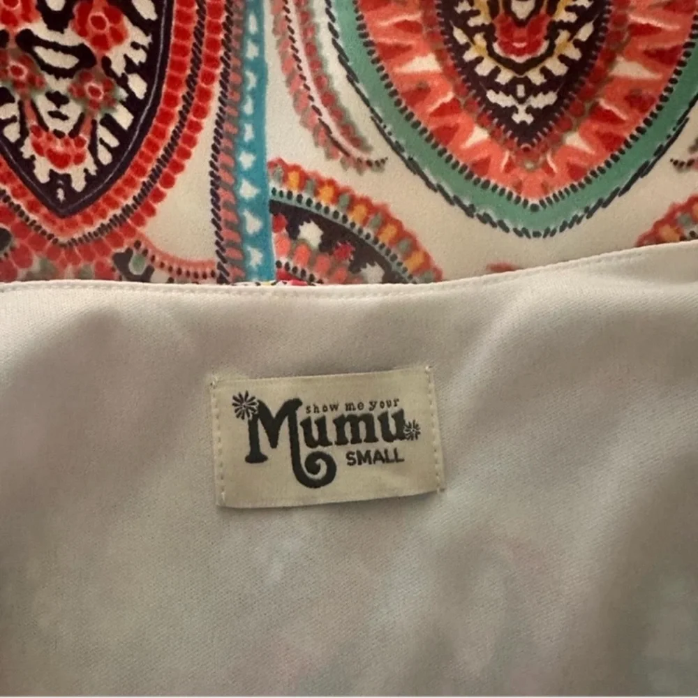 Show Me Your MuMu Colorful Paisley Dress S - Picture 7 of 8